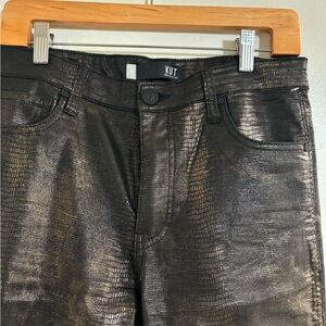 KUT-New-Connie Fab AB Ankle Skinny Bronze High Rise Jeans Skinny New Size: 8